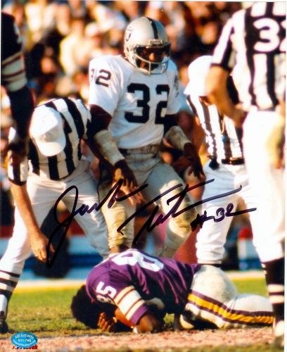 Jack Tatum Autographed/Hand Signed 8x10 Photo (Oakland Raiders) The Hit