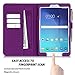 FYY Case for Galaxy Tab E 8.0 - Premium PU Leather Case Stand Cover with Card Slots, Note Holder, Elastic Strap for Samsung Galaxy Tab E 8.0 4G LTE SM-T377 Tablet Purple