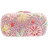 Fawziya&reg; Bling Flower Evening Purse Cocktail Crystal Evening Clutch Bags