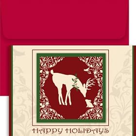 Deer and Bunny Holiday Cards