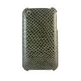 CASETRONICS Dark Green Snakeskin Hard Shell Case for Apple iPhone 3G / 3GS