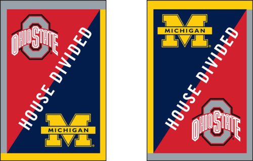Ohio State and University of Michigan - House Divided Flag - Regular Size