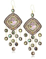 Miguel Ases Abalone Multi-Drop Earrings