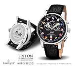 Kronsegler Triton Fishermens Watch Tidewatch steel-black Sport