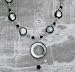 Black Mother-of-Pearl and Swarovski Crystal Necklace