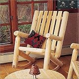 Cedar Log Rocking Chair