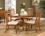 5pc Laurel Heights Collection Solid Wood Round Dining Table & Chairs Set