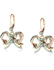Betsey Johnson "Imperial Princess" Bow Drop Earrings