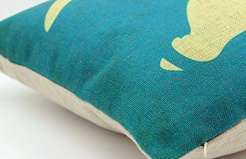 Hmlover TM Cotton Linen Decorative Throw Pillow Case Cushion Cover 18" City Culture Smoking man