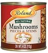 Roland Mushrooms Pieces and Stems, 4-Ounce Can (Pack of 24)