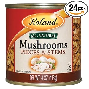 Roland Mushrooms Pieces And Stems 4 Ounce
