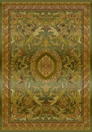 Traditional Area Rug, United Weavers Tapestries Collection 5'x8' Marseilles Loden