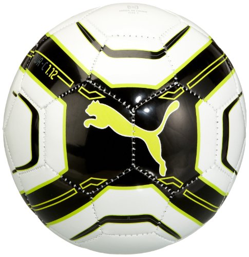 PUMA Fu&szlig;ball PowerCat 1.12 Skill, white-black-lime punch-dark shadow, MINI, 081874 01