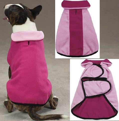 Fleece Jacket Coat Pink XL Dog Puppy Apparel by Zack & Zoey