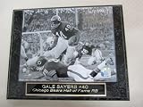 Gale Sayers VINTAGE Chicago Bears Engraved Collector Plaque w/8x10 Photo