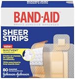 Band-Aid Brand Adhesive Bandages, Sheer, 80 Count (Pack of 2)