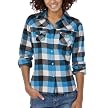 Mossimo Supply Co. Juniors Boyfriend Flannel Top - Blue Buffalo