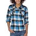 Mossimo Supply Co. Juniors Boyfriend Flannel Top - Blue Buffalo