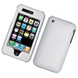 Apple iPhone 3G & 3GS Snap-On Protector Hard Case Texturized Light Gray Tile Pattern
