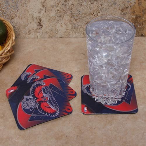 Atlanta Hawks 4-Pack Sublimated Logo Neoprene Coaster Set