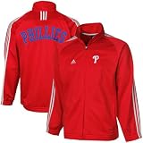 MLB Youth Philadelphia Phillies 3-Stripe Track Jacket (Red, Medium)