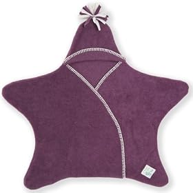 Tuppence and Crumble Baby Fleece Star Wrap Heather 0 - 6 mths