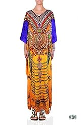 Crepe Crystal Crystals General Print  Dress