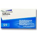 Bausch & Lomb Soflens 59 Monatslinsen weich, 6 Stück / BC 8.6 mm / DIA 14.2 / -1,00 Dioptrien