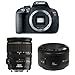 Canon EOS Rebel T5i 18.0 MP CMOS Digital Camera with 3-inch Touchscreen and Full HD Movie Mode (with EF 28-135mm IS USM + EF 50mm f/1.8 II)