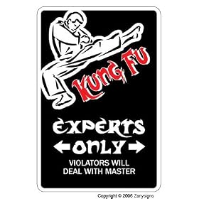 KUNG FU ~Sign~ parking martial arts black belt gift