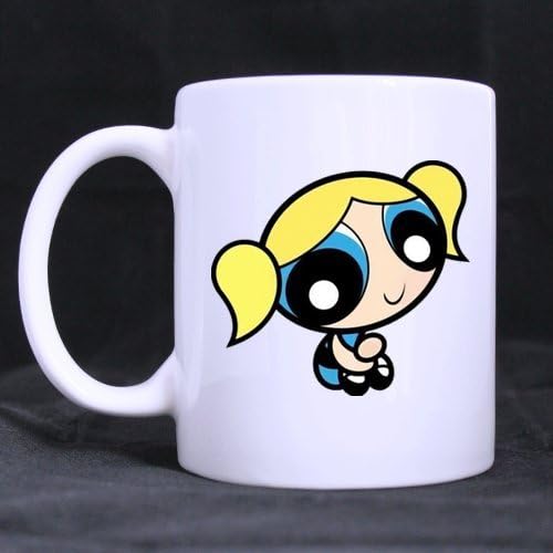 Japan Anime Cartoon Powerpuff Girls Custom White Coffee Mug Tea Cup 11 OZ Office Home Cup (Printed on two sides)