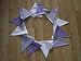gorgeous handmade nursery baby 12 flag bunting LILAC gingham 3.5m reversable