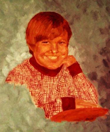 Custom Order #0R-HTJ, Oil on Canvas, Custom Painting of The Person You Love, For 1 Person of Customer's Choice, Style: Photo-Realism, with Signature Text 