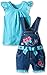 Nannette Girls' 2 Piece Butterfly Shortall Set