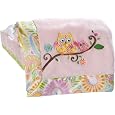 Kids Line Dena Happi Tree Embroidered Boa Blanket, Pink