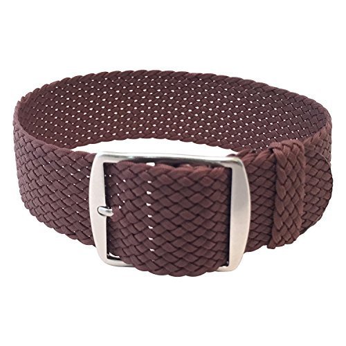 Wrist And Style Perlon Watch Strap - Light Brown | 20mm