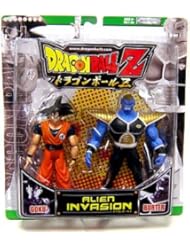 Dragonball Z Alien Invasion Action Figure 2-Pack Goku Vs. Burter [Green Package]