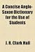 A Concise Anglo-Saxon Dictionary for the Use of Students