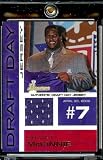 2002 Bowman Bryant McKinnie Draft Day Relic Jersey Minnesota Vikings Football Card - Mint Condition - Shipped In Protective Display Case