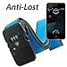 WiTbelt K200 Bright Blue Bluetooth Smart enabled Luggage Straps with Combination Lock TSA approved Anti-theft for iPhone5S, iPhone6, iPhone6S