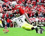 Santonio Holmes - Ohio State / Red Jersey - Licensed Photo by PhotoFile (10x8)