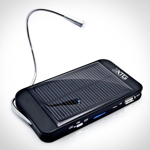 Xtg solar charger, compact solar powered back up batter…