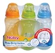 Nuby 3 Pack Tinted Bottle, 10 Ounce, Colors May Vary Nuby 3 Pack Tinted Bottle, 10 Ounce, Colors May Vary