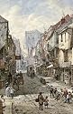 Foss Gate York by Louise Rayner. Art Print Giclee on Canvas Rolled 18.5 inches width by 24 inches height. Highest Quality