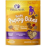 Wellness Soft Puppy Bites Grain Free Lamb & Salmon Natural Dog Treats, 3-Ounce Bag