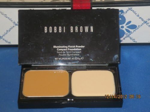 BOBBI BROWN ** ILLUMINATING FINISH POWDER COMPACT FOUNDATION ** GOLDEN 6 BOXED