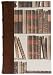 Books Journal, Antiqued Genuine Leather Spine with Books Paper on Cover, Lined, 6x8"