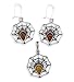 .925 Sterling Silver Amber Spider Web Earrings Pendant