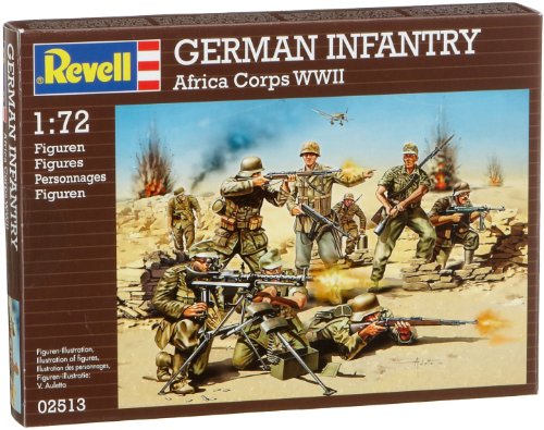 Imagen 2 de Revell Modellbausatz 02513 - Infantería alemana a escala 1:72, Segunda Guerra Mundial [importado de Alemania]