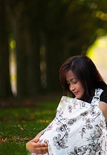Baby Nursing Cover for Breastfeeding Babies with Privacy Neckline. 100% Breathable Breastfeeding Cover Cotton.. (Aarya)
